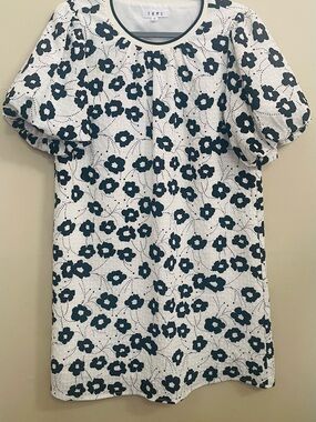 THML Anthropology Black and White Floral Mini Dress